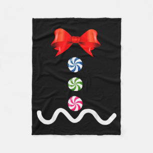 Gingerbread Man Christmas Costume Cookie Baking Fleece Blanket