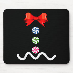 Gingerbread Man Christmas Costume Cookie Baking Mouse Pad