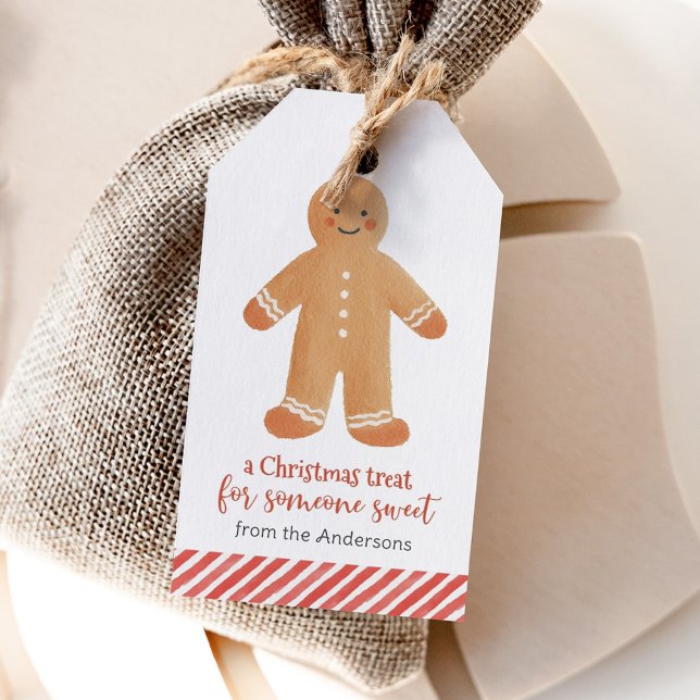 Gingerbread Man Christmas Holiday Gift Tags (Creator Uploaded)