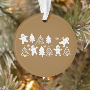 Gingerbread Man Christmas Holiday Winter Baker Ornament