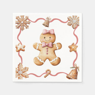 Gingerbread Man   Christmas Napkins