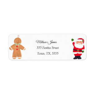 Gingerbread man Christmas Santa Festive Wedding
