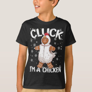 Gingerbread Man Cookie Chicken Christmas Funny T-Shirt
