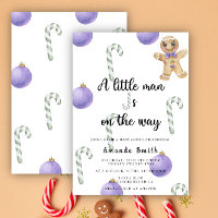 Gingerbread Man Cookie Christmas Baby Shower