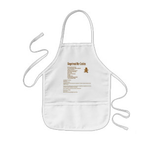 Gingerbread Man Cookie Recipe Kid Apron