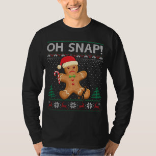 Gingerbread Man Cookie Ugly Sweater Oh Snap Christ