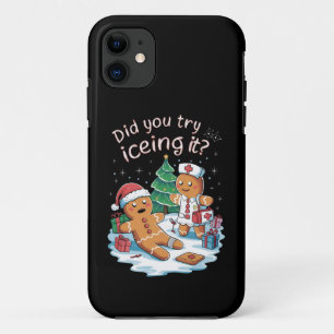 Gingerbread Man Cookie Ugly Sweater Oh Snap Xmas Case-Mate iPhone Case