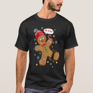 Gingerbread Man Cookie X Mas Oh Snap Cute Christma T-Shirt