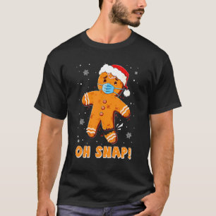 Gingerbread Man Cookie Xmas Oh Snap Cute Kids T-Shirt