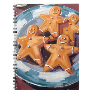 Gingerbread Man Cookies Merry Christmas Notebook