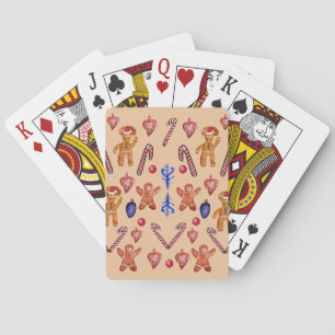 Gingerbread Man Cookies Playing Cards