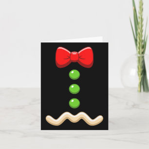 Gingerbread Man Costume Christmas Halloween Cookie Card