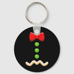 Gingerbread Man Costume Christmas Halloween Cookie Key Ring