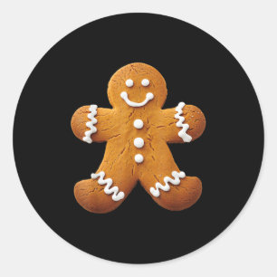 Gingerbread Man Costume Funny Halloween Christmas  Classic Round Sticker