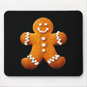 Gingerbread Man Costume Funny Halloween Christmas Mouse Pad