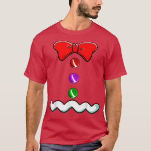 Gingerbread Man Costume Novelty Christmas Men Wome T-Shirt