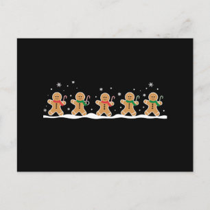 Gingerbread Man Cute Christmas Holiday Baker  Postcard