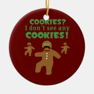 Gingerbread Man Disguise Ceramic Tree Decoration