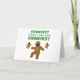 Gingerbread Man Disguise Holiday Card