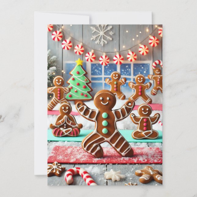 Gingerbread Man Doing Yoga: Finding My Holiday Zen (Front)