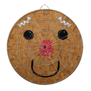 Gingerbread Man Face Dartboard