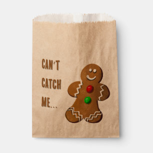 Gingerbread Man Favour Bag