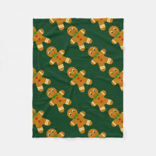 Gingerbread Man Fleece Blanket