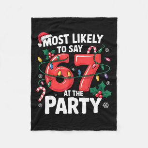 Gingerbread Man Funny Christmas Cookie Baking Cute Fleece Blanket