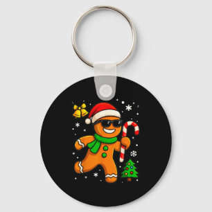 Gingerbread Man Funny Christmas Cookie Costume Bak Key Ring
