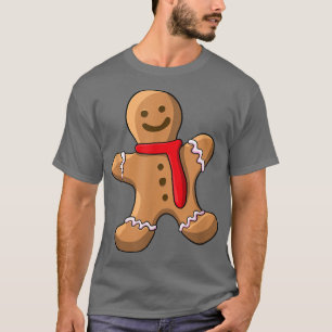 Gingerbread Man Funny Cookies Baking Christmas Cel T-Shirt
