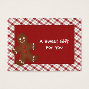 Gingerbread Man Gift Tags