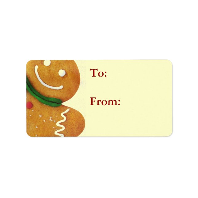 Gingerbread Man Gift Tags (Front)