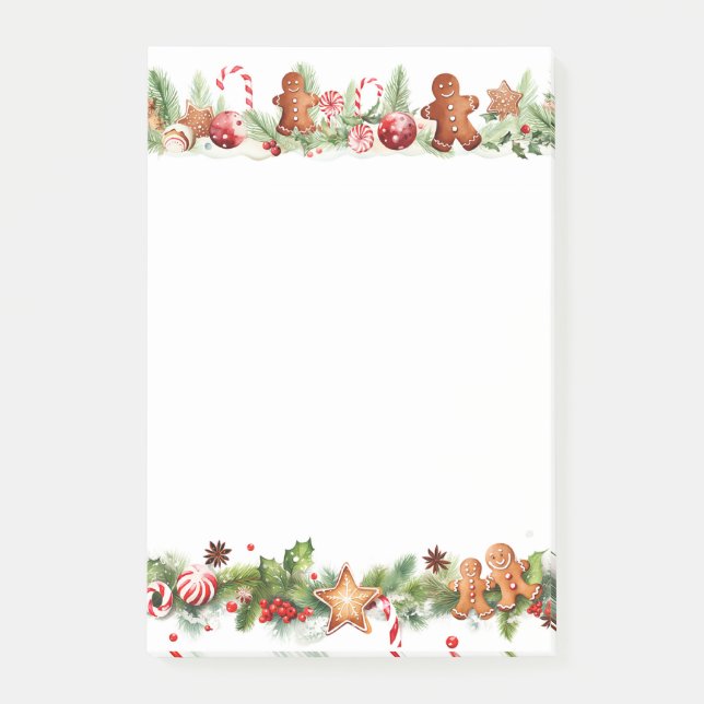 Gingerbread Man Gingerbread Treats Post-it Notes (Front)