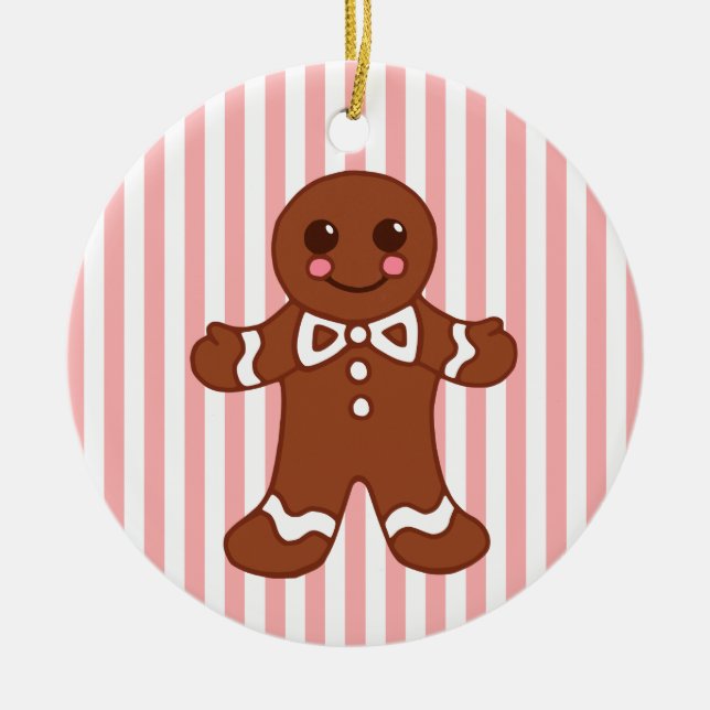 Gingerbread Man Girl Ornament (Front)