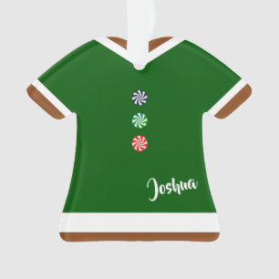 Gingerbread Man Gum Drop Buttons Christmas Ornament