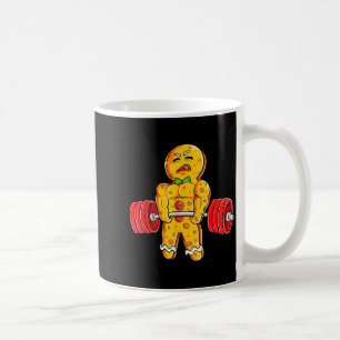 Gingerbread Man Gym Bodybuilding Weightlifting Chr Coffee Mug