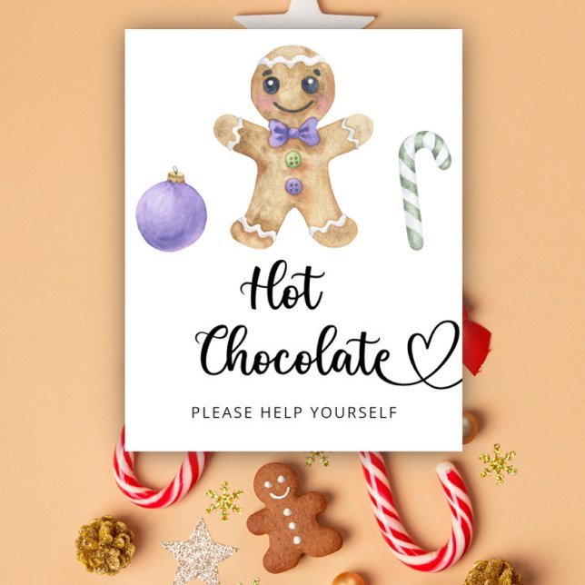 Gingerbread man - Hot chocolate bar Poster (Creator Uploaded)