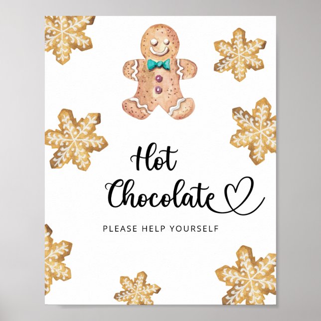 Gingerbread man - Hot chocolate bar Poster (Front)