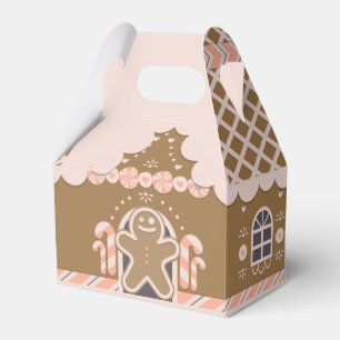 Gingerbread man house DIY Favour Box