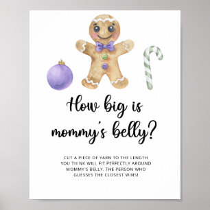 Gingerbread man how big is mummy's belly game poster