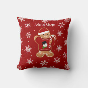 Gingerbread Man in Sweater Cushion