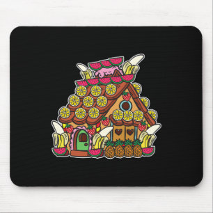Gingerbread Man In Swimming Trunks Christmas In Ju Mouse Pad