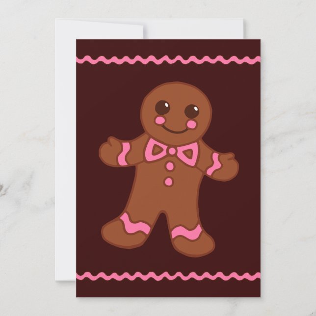 Gingerbread Man Invitations (Front)