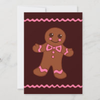 Gingerbread Man Invitations