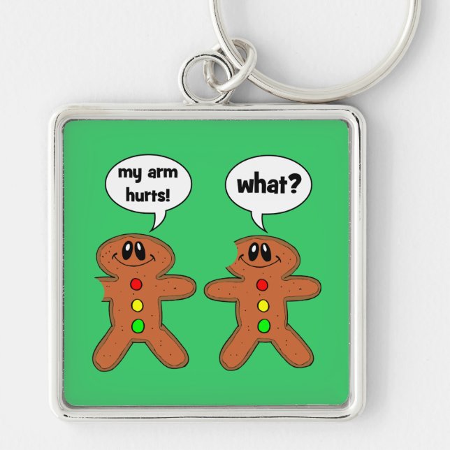 gingerbread man key ring (Front)