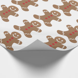 Gingerbread Man Kids, Candy, Cookies, Fun! Sweet Wrapping Paper