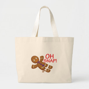 Gingerbread Man Large Tote Bag