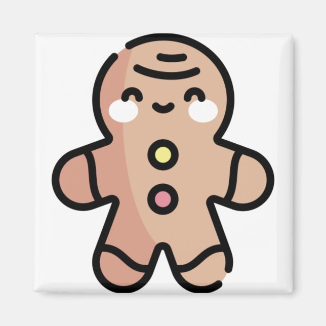 gingerbread man magnet (Front)