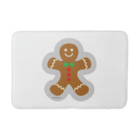 Gingerbread Man Making The Angel In The Snow