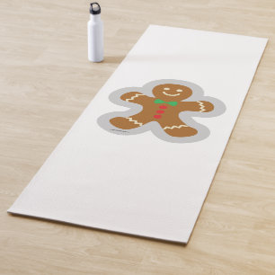 Gingerbread Man Making The Angel In The Snow Yoga Mat
